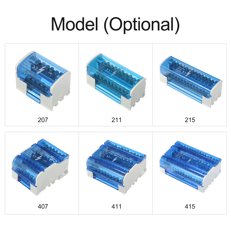 Terminal Distribution Box Connection Box Junction Box with Cover Din Rail Terminal Block Line-divider Wire Terminal Block