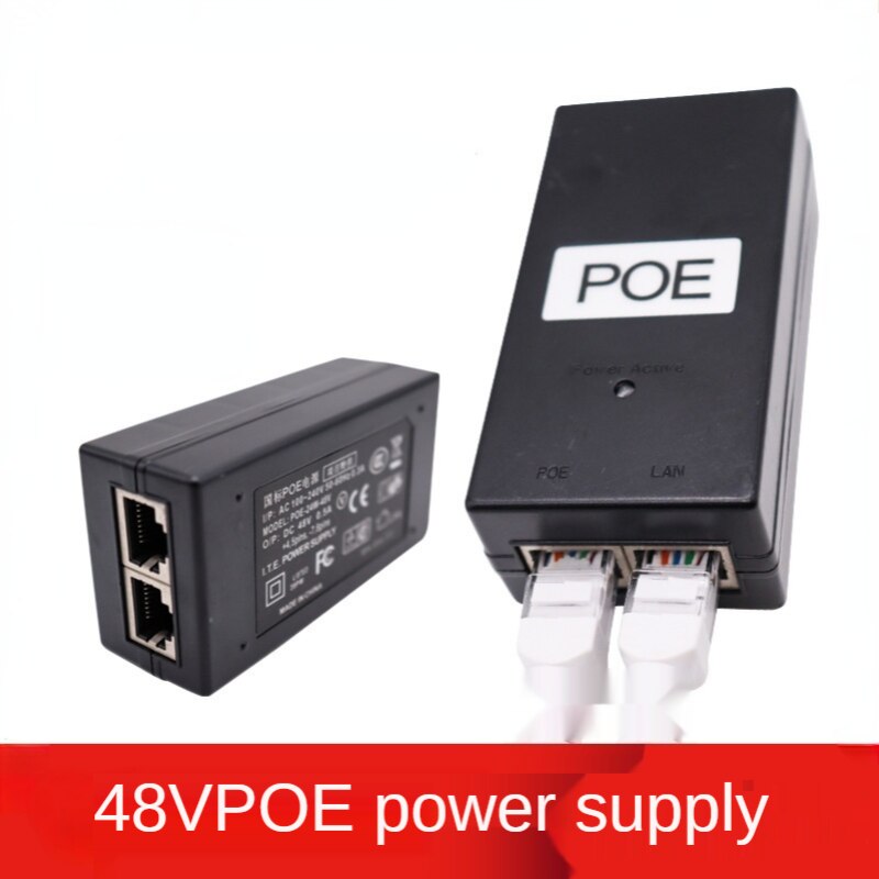Wireless AP network POE Power Supply DC Adapter 24V 0.5A 24W Desktop POE Power Injector Ethernet Adapter Surveillance CCTV AC/DC Adapter Accessories