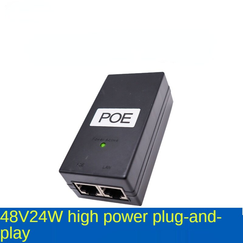 Wireless AP network POE Power Supply DC Adapter 24V 0.5A 24W Desktop POE Power Injector Ethernet Adapter Surveillance CCTV AC/DC Adapter Accessories