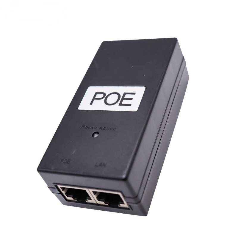 Wireless AP network POE Power Supply DC Adapter 24V 0.5A 24W Desktop POE Power Injector Ethernet Adapter Surveillance CCTV AC/DC Adapter Accessories