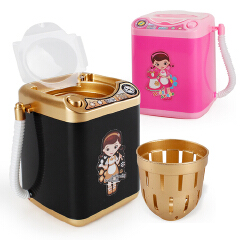 Makeup Sponge Cleaner Mini Washing Machine with Dryer Make Up Powder Puff Electric Cleaning Machine Children Kids Gift Play Toys