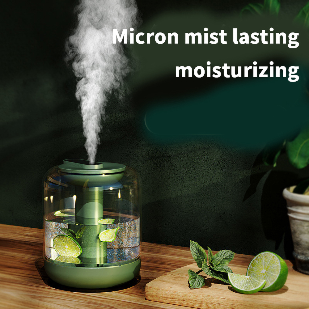 2022 1000ML Flower and Fruit Humidifier USB Rechargeable with 7 kinds of night light lamp to add flowers and fruits