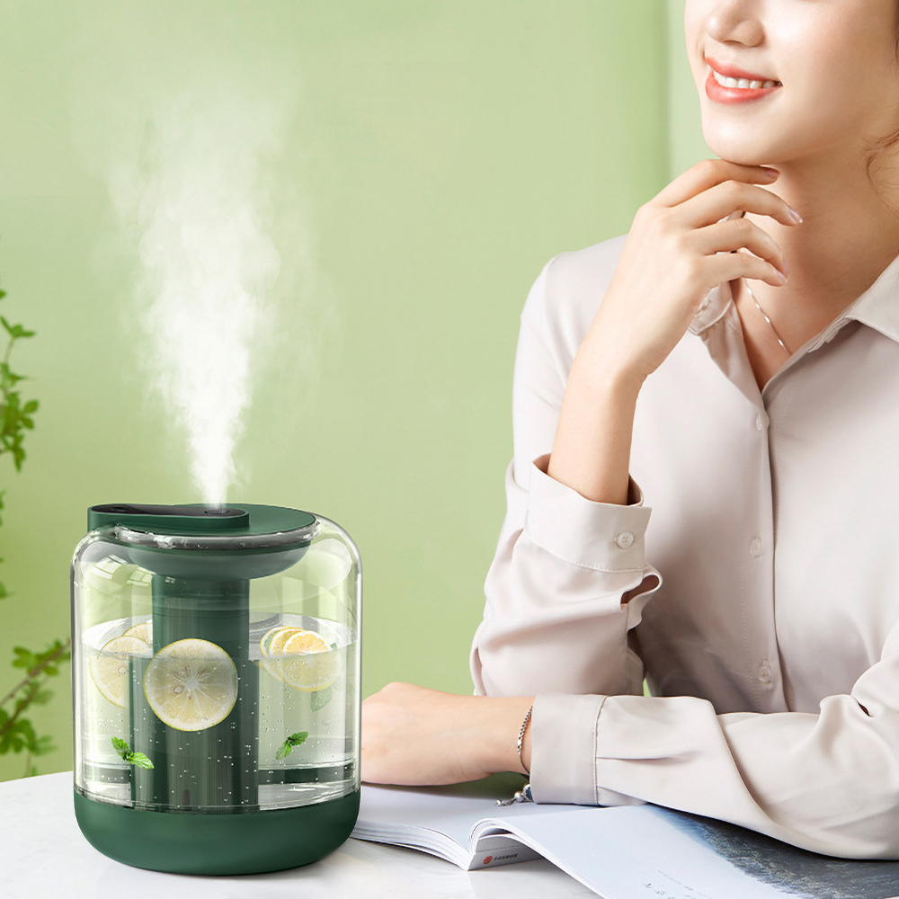 2022 1000ML Flower and Fruit Humidifier USB Rechargeable with 7 kinds of night light lamp to add flowers and fruits