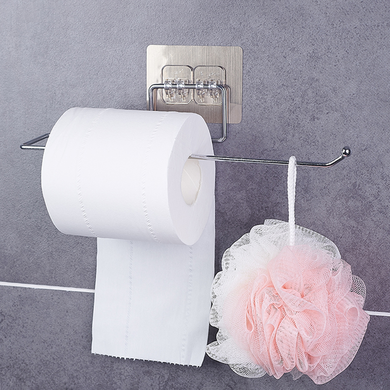 1PCS Kitchen Hanging Toilet Paper Holder Roll Paper Holder Bathroom Towel Rack Stand Stand Paper Rack Home Storage Racks
