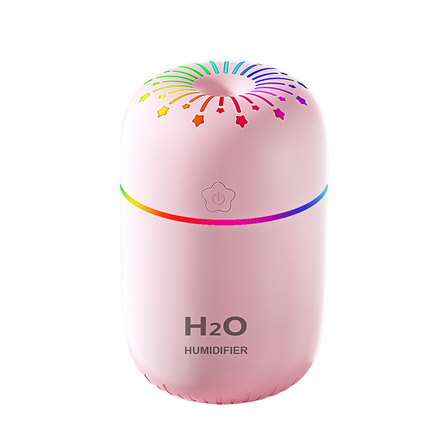 Mini Car Air Humidifier USB Ultrasonic Essential Oil Diffuser Smart Purifier Home Aroma Anion Mist Maker LED Night Light