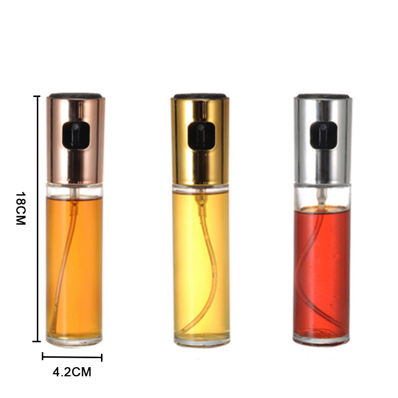 Kitchen Olive Oil Spray Bottle Pump Oil Pot Leak-proof Oil Dispenser Grill Sprayer Seasoning Cookware Cooking Squeeze Bottles
