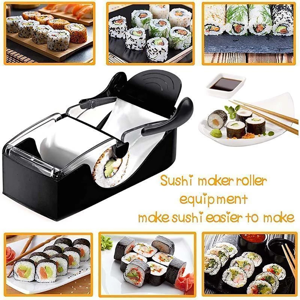 DIY Magic Rice Mold Sushi Maker Roller Machine Japanese Bento Vegetable Meat Sushi Rolling Tool Kitchen Gadgets Accessories New