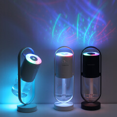 200ML Humidifier Magic Shadow USB Car Mist Maker Ultrasonic Cool Mist Maker Spray Projector Lamp Mini Office Home Air Purifier