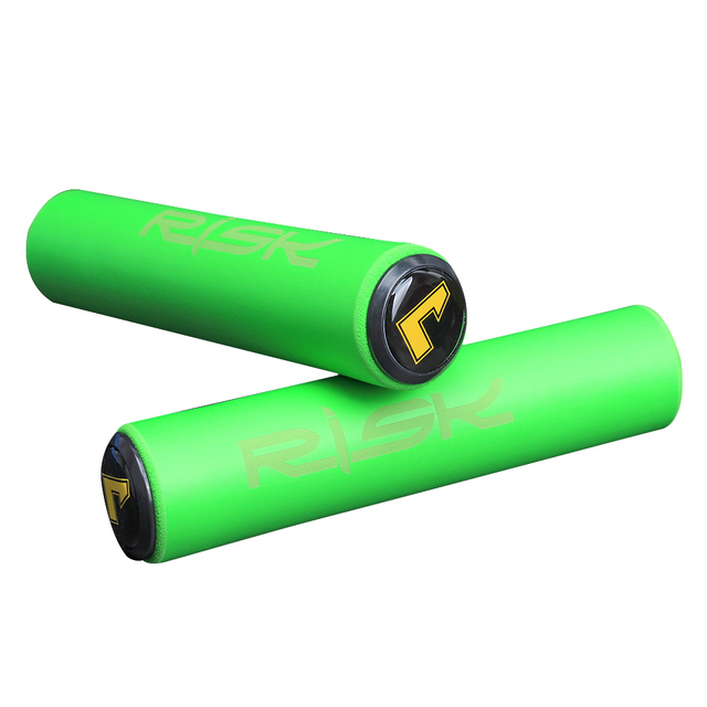 1 Pair Bicycle Silicone Handlebar Grips Mountain Bike Anti-slip Handle Bar Biking Portable Dustproof Cycling Parts for RISK
