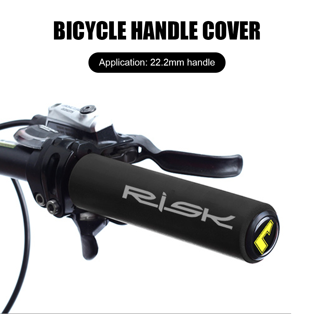 1 Pair Bicycle Silicone Handlebar Grips Mountain Bike Anti-slip Handle Bar Biking Portable Dustproof Cycling Parts for RISK