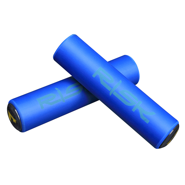 1 Pair Bicycle Silicone Handlebar Grips Mountain Bike Anti-slip Handle Bar Biking Portable Dustproof Cycling Parts for RISK