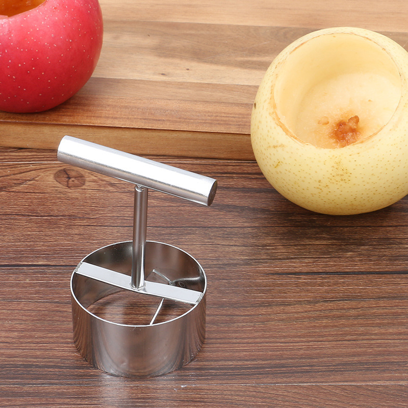Multifunctional Apple Rice Mold Stewed Rock Sugar Pear Large Core Puller Fruit Core Hole Digger Stainless Steel Kitchen Gadgets