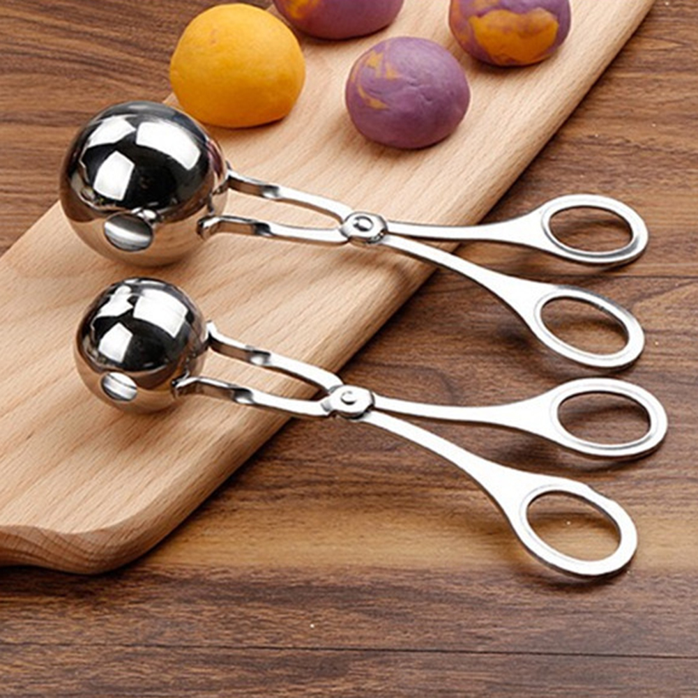Stainless Steel Fishball Squeezer High Temperature Resistant Meat Balls Form Tool Non-slip Shrimp Sliding Mold Kitchen Use