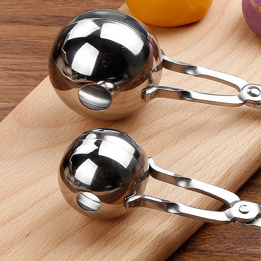Stainless Steel Fishball Squeezer High Temperature Resistant Meat Balls Form Tool Non-slip Shrimp Sliding Mold Kitchen Use