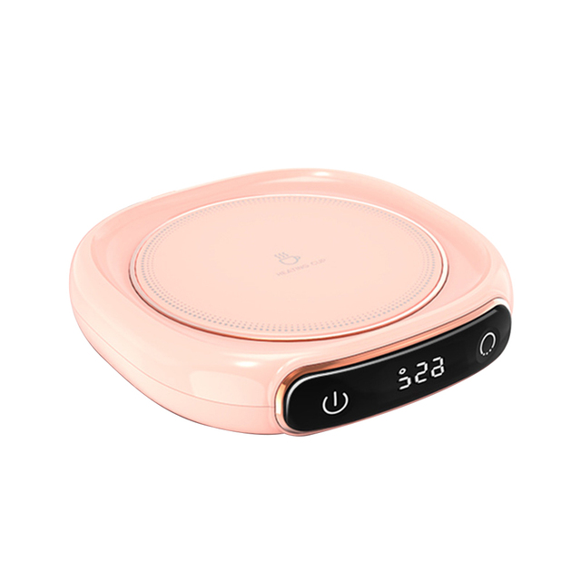 Portable Mug Heating Coaster Energy Saving Smart Heating Mug Mat Safety Lightweight Practical Gadgets for Home Office Supplies