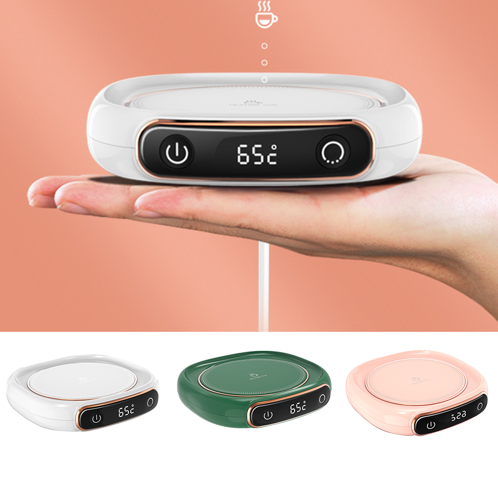 Portable Mug Heating Coaster Energy Saving Smart Heating Mug Mat Safety Lightweight Practical Gadgets for Home Office Supplies