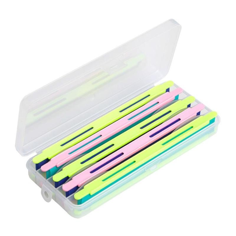 Double-sided Fishing Line Wire Winding Board Fishing Line Plate With Box Lightweight Sponge Material Fishing Tools 5 Pcs