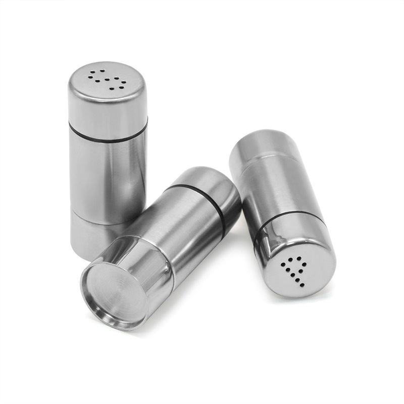 Salt Sugar Bottle Rotating Cover Multi-purpose Stainless Steel 1Pcs Kitchen Gadgets Spice Pepper Shaker Spice Jar Seasoning Can