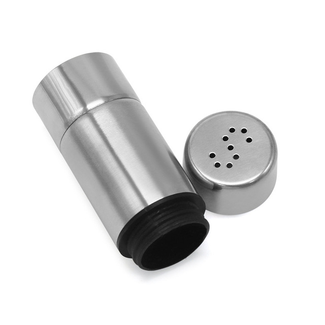 Salt Sugar Bottle Rotating Cover Multi-purpose Stainless Steel 1Pcs Kitchen Gadgets Spice Pepper Shaker Spice Jar Seasoning Can