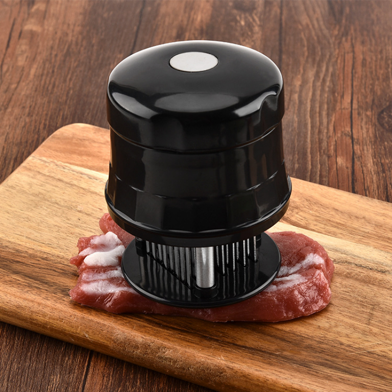 Professional Meat Tenderizer Needle with 56 Stainless Steel Blade Kitchen Pounder Cooking Tool Tender Meat Hammer for Beef Steak
