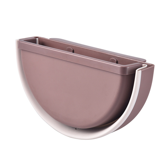 Kitchen Cabinet Door Hanging Trash Can Folding Waste Bin for Bathroom Toilet Waste Storage Bucket Wall Mounted Trash Bin