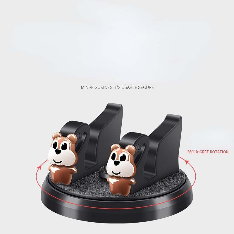Creative cute doll car mobile phone bracket Style 360 Degrees Rotatable Round Base Easy Mount Goose Shape Car Phone Holder for iPhone, Samsung Phone, Universal Phone