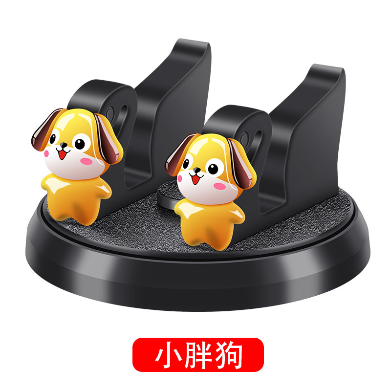 Creative cute doll car mobile phone bracket Style 360 Degrees Rotatable Round Base Easy Mount Goose Shape Car Phone Holder for iPhone, Samsung Phone, Universal Phone