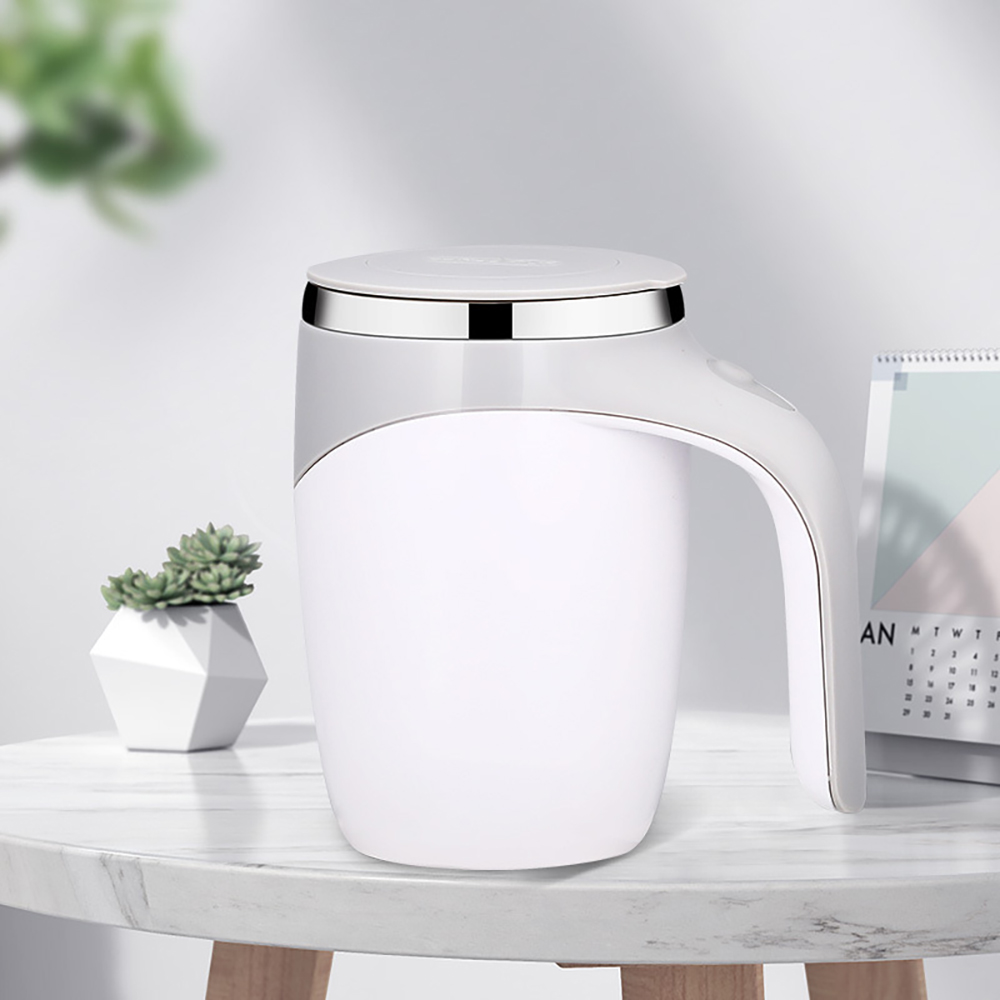 380ml Coffee Stirring Cup Auto Cup Magnetic Rotating Electric Milk Cup Mark Cup 304 Stainless Steel Self Stirring Mixing Cup