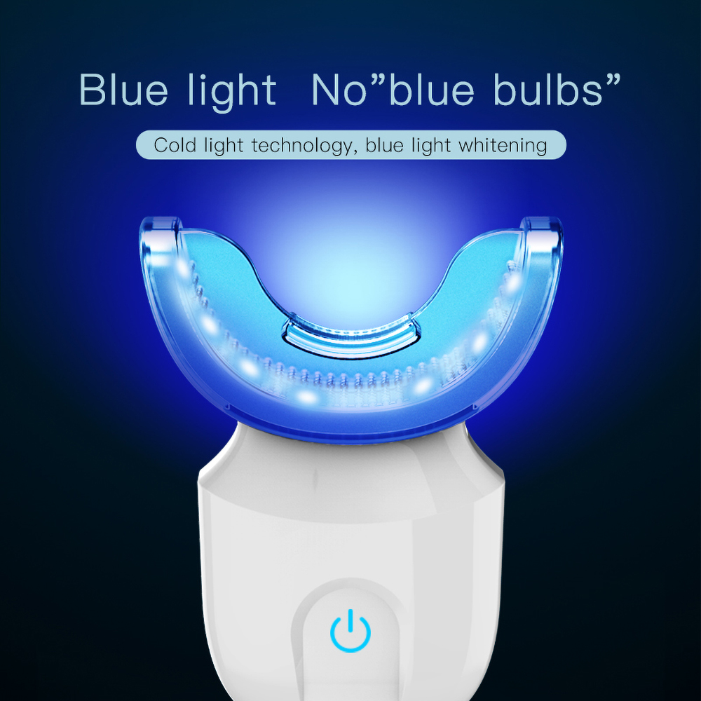 U-Shaped Electric Toothbrush Sonic Vibration Silicone Automatic Waterproof Blue Light Teeth Whitening Brush Food grade silicone