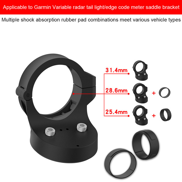 Bike Tail Light Support Seat Post Mount Shockproof Bicycle Tail Light Bracket Accessories for Garmin Varia Radar Taillight