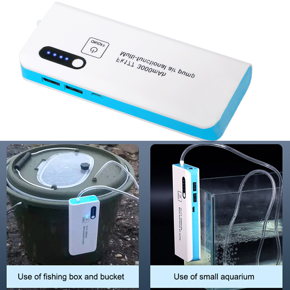 Outdoor Fishing Air Pump Fish Oxygen Pump Aerator Aquarium Fishing Tank Oxygen Bubbles Aerator Fish Tackle Tool