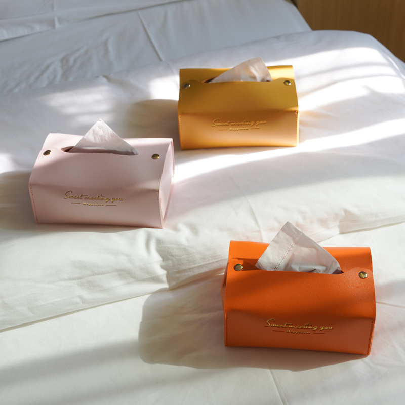 1PC Fashionable and Simple Ins Drawer Box Household Living Room Napkin Paper Towel Box High-grade Light Luxury Car Tissue Holder