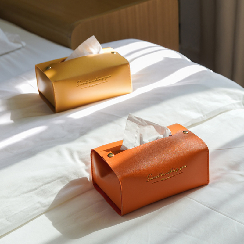 1PC Fashionable and Simple Ins Drawer Box Household Living Room Napkin Paper Towel Box High-grade Light Luxury Car Tissue Holder