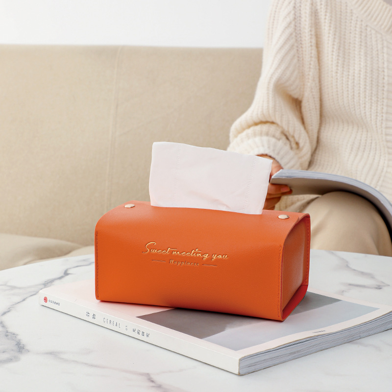 1PC Fashionable and Simple Ins Drawer Box Household Living Room Napkin Paper Towel Box High-grade Light Luxury Car Tissue Holder