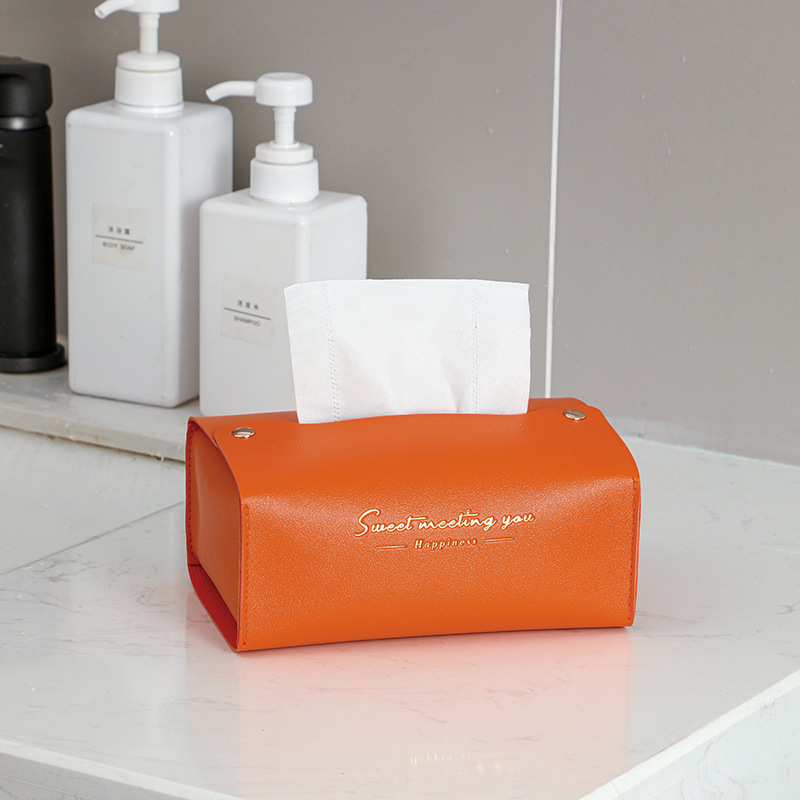 1PC Fashionable and Simple Ins Drawer Box Household Living Room Napkin Paper Towel Box High-grade Light Luxury Car Tissue Holder