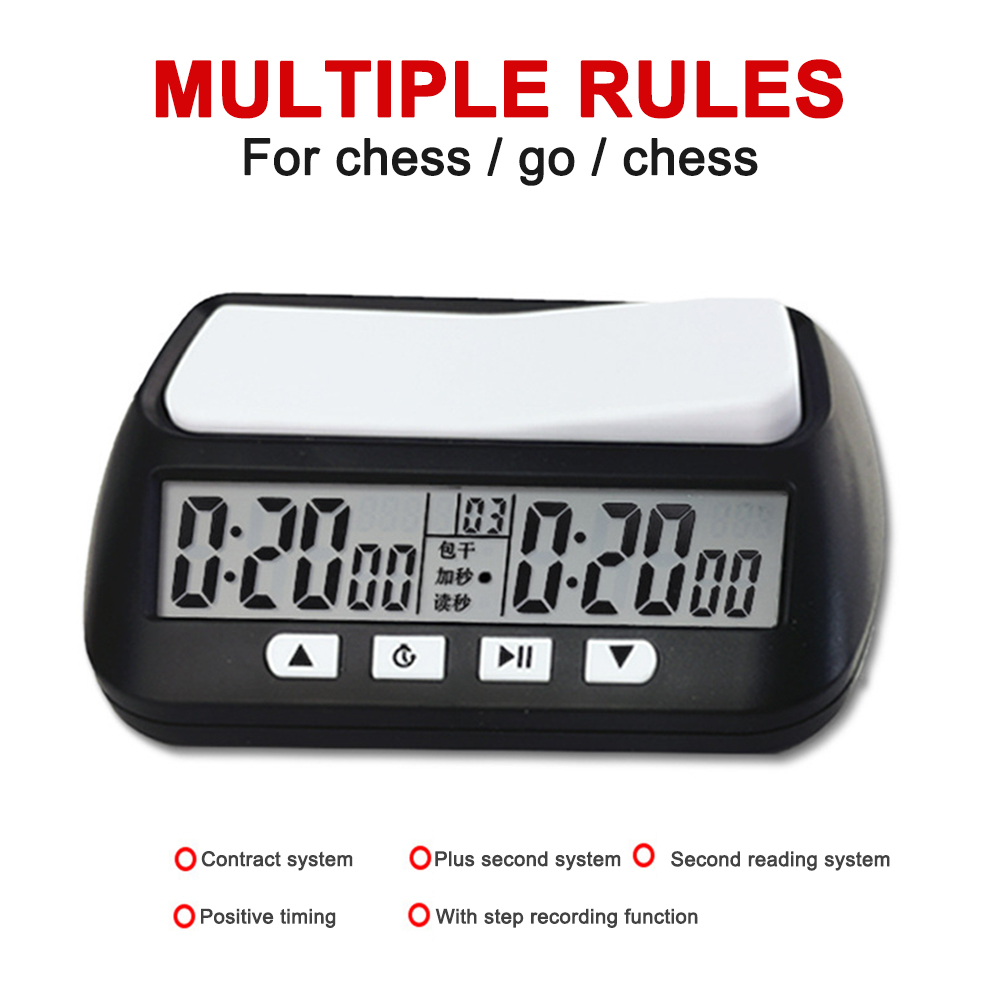 Professional Chess Clock Digital Watch Count Up Down Timer Board Game Stopwatch Digital Count Down Up Chess Game Stopwatch