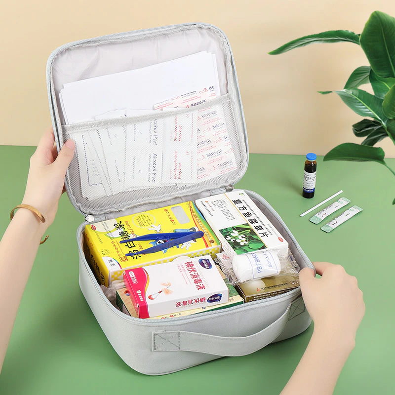 Portable medicine bag medicine storage box Large Capacity Medicine Storage Bag Portable Medical Kit Home First Aid Kit Survival Bag Emergency Bag for Car