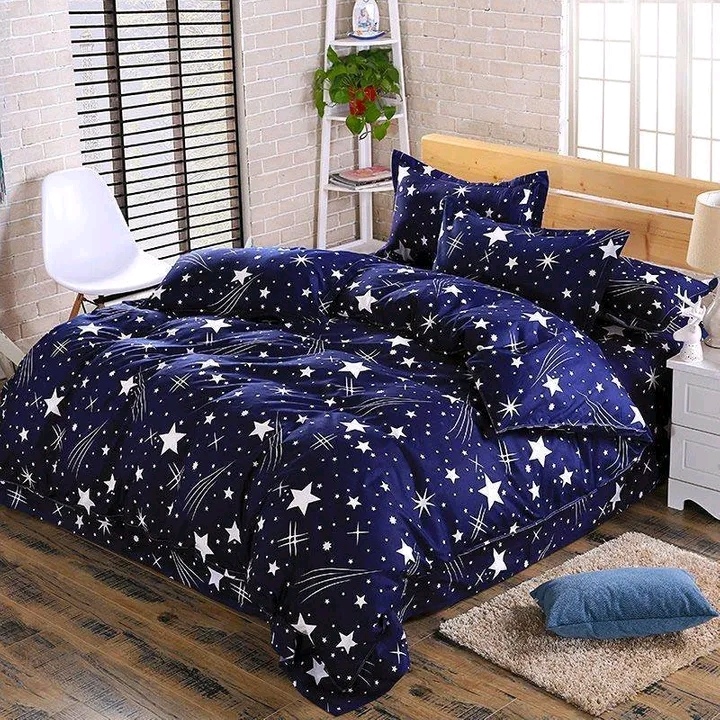 【Today's Deal】]4pcs Bedding Sets Comforter Set Bedding Duvet(1pc Duvet&1pcs Bed sheet&2pcs Pillow covers） multicolor