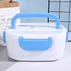 Electric Portable Heat Lunch Box Food Warmer With Partition/