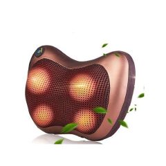 Newly Multifunction Home Car Electric Body Massager Pillow Infrared Acupressure Shiatsu Neck Pain Relief Massage Machine Tool(#4 Head UK Plug）