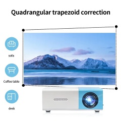 Mini Projector LED Home Media Player Audio Portable Proyectors 480x360 Pixels Supports 1080P HDMI USB Video Beamer UkK