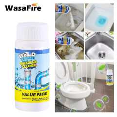 Sink Dredger/ Unblocker Usage: Kitchen, bathroom, toilet etc Deodorizes, unclogs drainage,  cleans, kills insects Made of alkaline solvents & surfactants powder Does not corrode pipes Capacity: 110g
