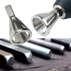 1PC Silver triangle Deburring External Chamfer Tool Stainless Steel Remove Burr Tools for Metal Drilling Tool