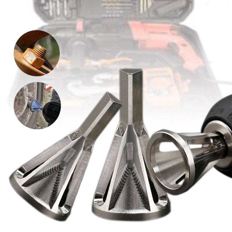 1PC Silver triangle Deburring External Chamfer Tool Stainless Steel Remove Burr Tools for Metal Drilling Tool