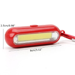 Portable Mini Light Keychain Pocket Flashlight 3 Modes LED Light Multicolor Mini Flashlight with Button Battery Keychain Outside