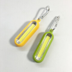 Portable Mini Light Keychain Pocket Flashlight 3 Modes LED Light Multicolor Mini Flashlight with Button Battery Keychain Outside