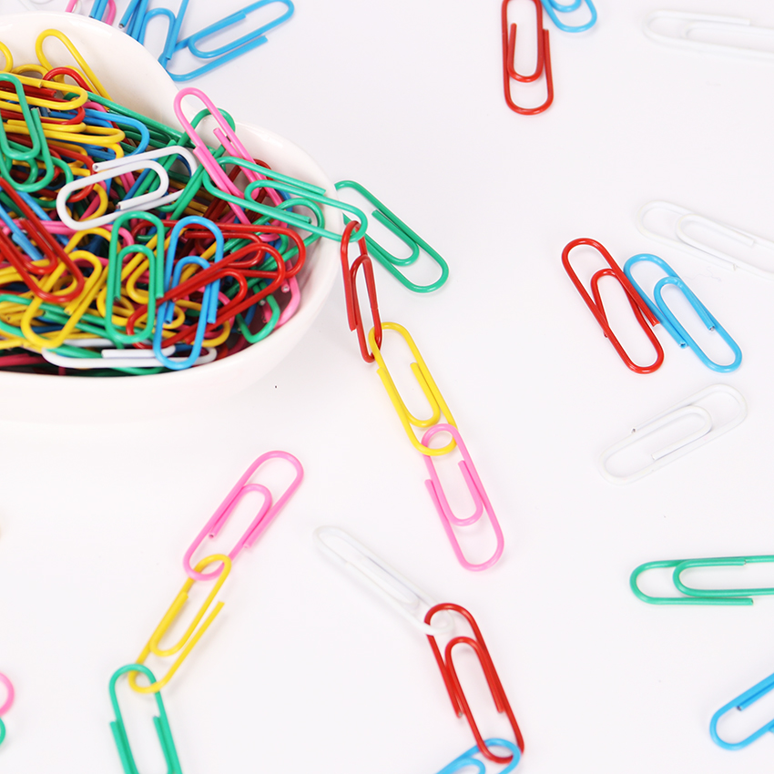 100PCS Colorful Metal Binder Clip Paper Clip Office Stationery Binding Supplies Office Shool Stationery Marking Clips
