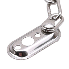 Stainless Steel Safety Chain Locks Silver Color Bolt Latch Cabinet Guard Door Restrict Window Anti-theft Lock