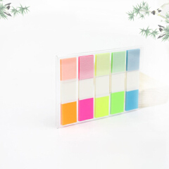 100 Sheets Random Colour Fluorescent Paper Self Adhesive Memo Pad Sticky Notes