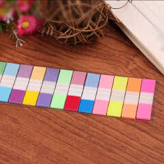 100 Sheets Random Colour Fluorescent Paper Self Adhesive Memo Pad Sticky Notes